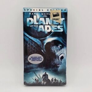 20th Century Fox Planet of the Apes VHS New Sealed Special Edition Mark Wahlberg